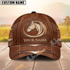 Unijames Wild Spirit Embossed Horse Logo Personalized Name Cap