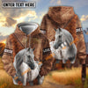 UniJames Scalloped Leather Horse 3D Hoodie (9 breeds)