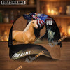 Unijames Personalized Patriotic Horse & Statue of Liberty USA Cap