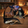 Unijames Personalized Patriotic Horse & Statue of Liberty USA Cap