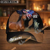 Unijames Personalized Patriotic Horse & Statue of Liberty USA Cap