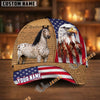 Unijames Personalized American Eagle & Horse Patriotic Cap