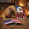 Unijames Personalized American Eagle & Horse Patriotic Cap
