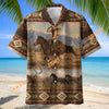 UniJames Western Cowboy Riding Horse Aztec Pattern Hawaiian Shirt
