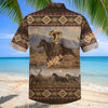 UniJames Western Cowboy Riding Horse Aztec Pattern Hawaiian Shirt