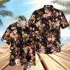 Unijames Horse Lover Tropical Floral Dark Hawaiian Shirt