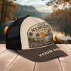 Unijames Personalized Vintage Misty Memories Campfire Cap Mesh Trucker Cap