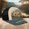 Unijames Personalized Vintage Misty Memories Campfire Cap Mesh Trucker Cap