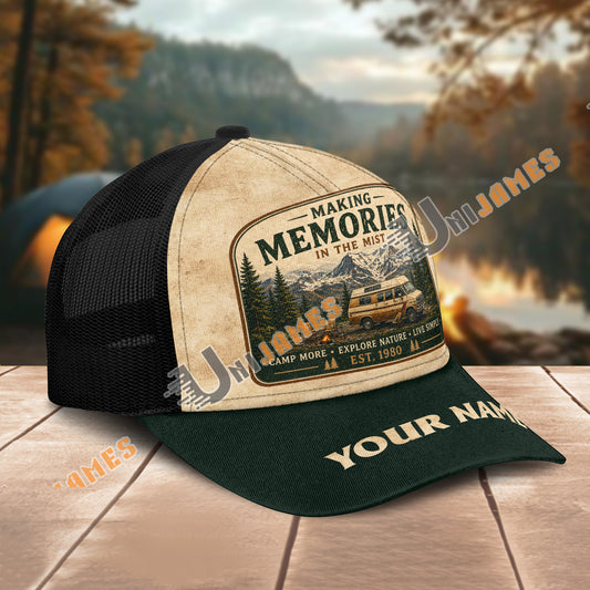 Unijames Personalized Making Memories Camping Mesh Trucker Cap