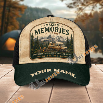 Unijames Personalized Making Memories Camping Mesh Trucker Cap