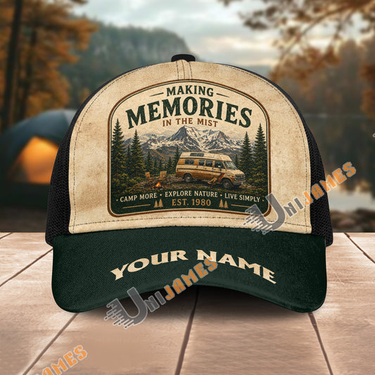 Unijames Personalized Making Memories Camping Mesh Trucker Cap