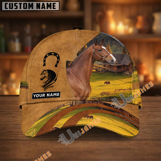 Unijames Equestrian Custom Name Baseball Cap – Horse Riding Lover Hat