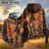 UniJames Western Tooled Leather Sunset Ranch Horse Personalized Name Hoodie (9 Breeds)
