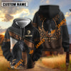 UniJames Personalized Name “Wild & Free” Horse Hoodie – Black Western Leather-Look Lasso Horseshoe All-Over Print