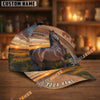 Unijames Personalized Sunset Zipper Horse Portrait Cap