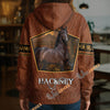 UniJames Personalized Hackney Horse Faux Leather 3D Hoodie