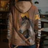 Unijames Personalized Hackney Horse Desert Sunset Texture Hoodie