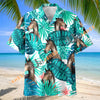 Unijames Hackney Horse In Tropical Leaves Pattern Hawaiian Shirt