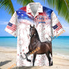 Unijames Hackney Horse America 250 Years of Freedom Hawaiian Shirt