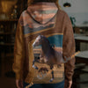 Unijames Personalized Hackney Horse Farm Texture Hoodie