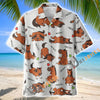 Unijames Cute Cartoon Hackney Horse Neigh Pattern Hawaiian Shirt