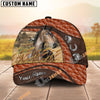 Unijames Personalized Horse Orange Brown Leather Style Cap (9 Breeds)