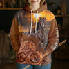 UniJames Personalized Western Tooled Leather Horse 3D Hoodie