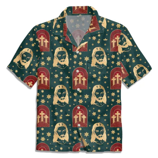 UniJames He Is Risen Christian Hawaiian Shirt