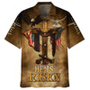 UniJames He Is Risen Eagle Cross Hawaiian Shirts - Christian Hawaiian Shirt - Hawaiian Summer Shirts