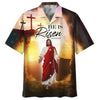 UniJames He Is Risen Hawaiian Shirt - Jesus Leaves The Tomb Hawaiian Shirts - Christian Hawaiian Shirt - Jesus Hawaiian Shirts