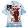 UniJames He Is Risen Jesus Cross With Lilies Hawaiian Shirt - Best Hawaiian Shirts - Christian Hawaiian Shirt