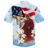 UniJames He Is Risen Jesus Cross With Lilies Hawaiian Shirt - Best Hawaiian Shirts - Christian Hawaiian Shirt