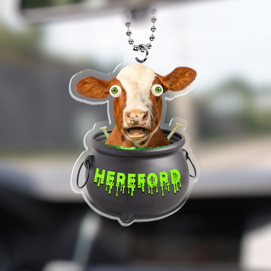 Uni Hereford Halloween Car Hanging Ornament