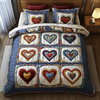 Heart 3-Piece Quilted Bedding Set NCU0VT85