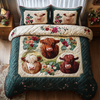 Highland Cow 3-Piece Quilted Bedding Set NCU0VT129