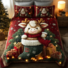 Highland Cow Charm 3-Piece Quilted Bedding Set NCU0DK10613