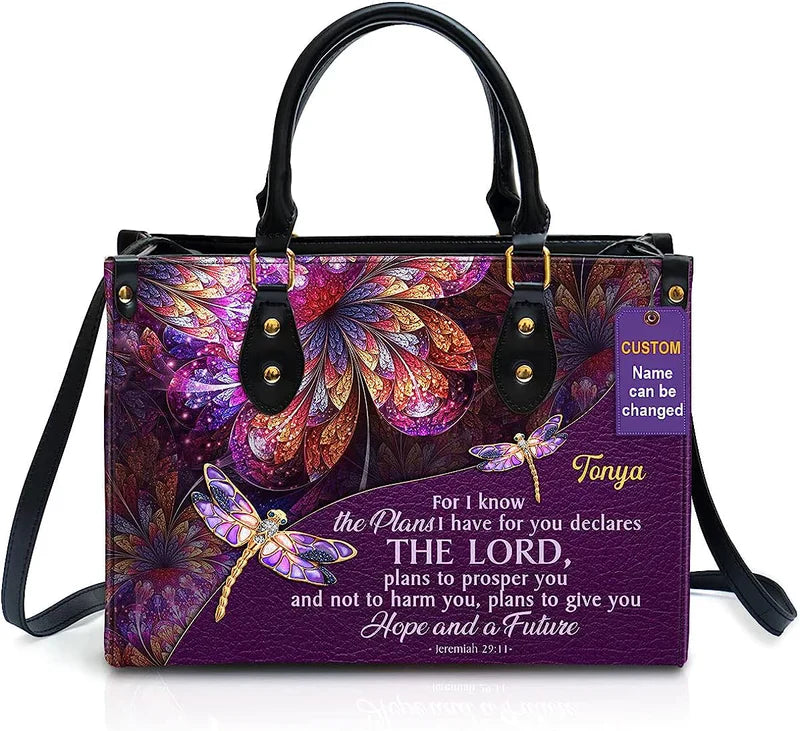 The Lord Hope & A Future Leather Bags, Personalized Bags, Gifts for Women, Christmas Gift, CABLTB01300723.