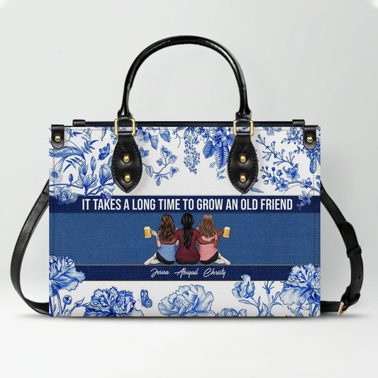Personalized Leather Handbag with Custom Girl Designs & Bible Verse – Christian Friendship Bag