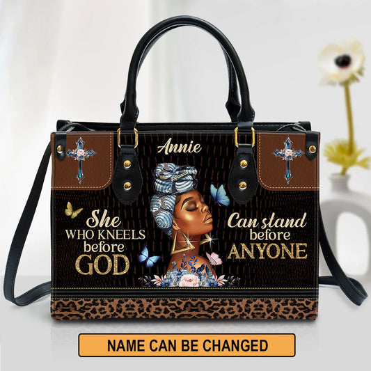 She Who Kneels Before God Can Stand Before Anyone, Personalized Gifts, Gifts for Women.
