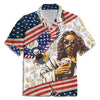 UniJames Jesus Eagle Beer American Flag Christian Hawaiian Shirt