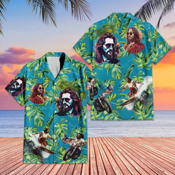 UniJames Jesus Surfing Christian Hawaiian Shirt