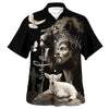 UniJames Jesus And Lion And Sheep Hawaiian Shirt - Christian Hawaiian Shirt - Religious Hawaiian Shirts