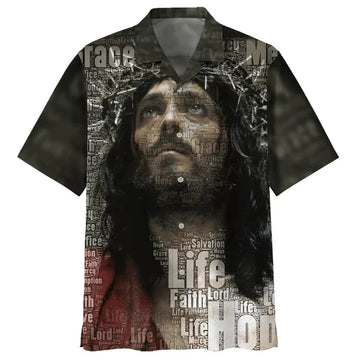 UniJames Jesus Christ Hawaiian Shirts - Christian Hawaiian Shirt - Hawaiian Summer Shirts