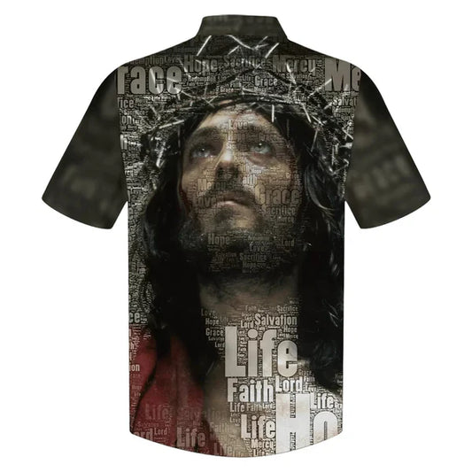 UniJames Jesus Christ Hawaiian Shirts - Christian Hawaiian Shirt - Hawaiian Summer Shirts