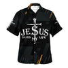 UniJames Jesus Christ Saved My Life Cross Hawaiian Shirt - Christian Hawaiian Shirt - Religious Hawaiian Shirts