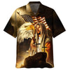 UniJames Jesus Eagle American Flag United States Hawaiian Shirts - Christian Hawaiian Shirt - Jesus Hawaiian Shirts