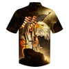 UniJames Jesus Eagle American Flag United States Hawaiian Shirts - Christian Hawaiian Shirt - Jesus Hawaiian Shirts