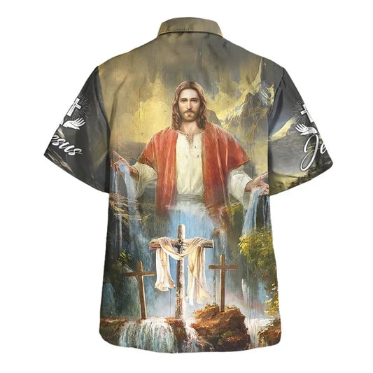 UniJames Jesus Is My Savior Hawaiian Shirt - Christian Hawaiian Shirt - Religious Hawaiian Shirts