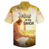 UniJames Jesus Is My Savior Hawaiian Shirt - Jesus Lamb Drinking Water Hawaiian Shirts - Christian Hawaiian Shirt