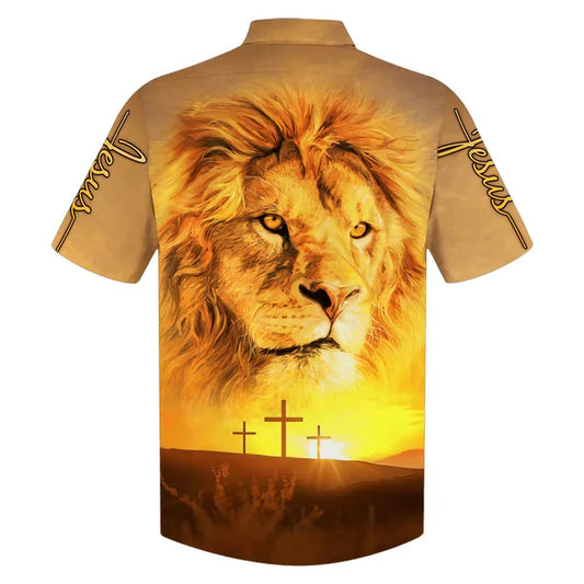 UniJames Jesus Lion Hawaiian Shirts - Christian Hawaiian Shirt - Hawaiian Shirts For Men